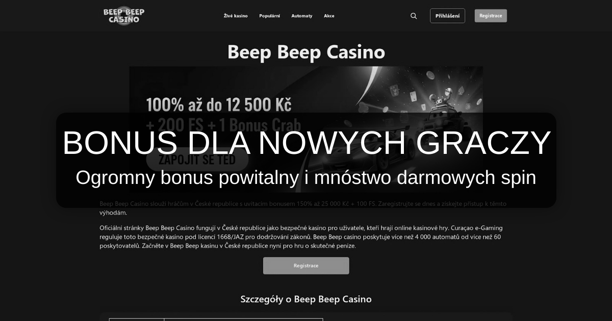 Beep Beep Casino Polska - Najlepsze sloty i szybkie wypłaty