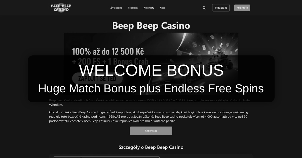 Beep Beep Casino - Top Slots | Fast Payouts